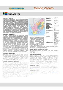 Sud Africa - Regione Veneto