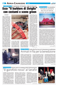Ecco “Il barbiere di Siviglia” con costumi e scene green