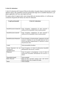 Criteri di valutazione
