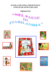 SCUOLA INFANZIA CERVIGNASCO ANNO SCOLASTICO 2011