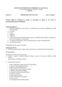 Programma svolto ITA I A .2015-16. prof. L. Sommo