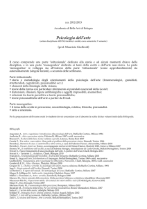 Programma Psicologia dell`arte 2012-2013 copia