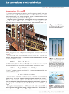 La corrosione elettrochimica