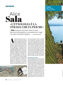 l`etnologia è la strada che fa per me - e