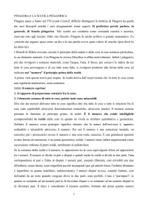 Pitagora e i pitagorici - Corso di Filosofia
