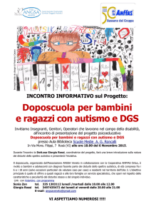 Volantino Progetto doposcuola