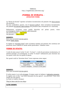 forma durata -duration form - English Class