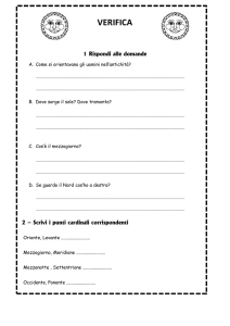 Verifica punti cardinali