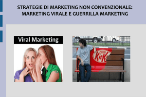 STRATEGIE DI MARKETING NON CONVENZIONALE: MARKETING
