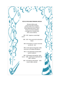 FESTA DI FINE ANNO PRIMARIA LINCOLN Gli alunni della scuola