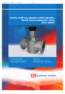 Valvole on/off con attuatore elettro-idraulico