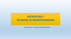 Microfoni e tecniche di microfonaggio