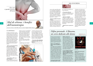 Mal di schiena: i benefici dell`ozonoterapia