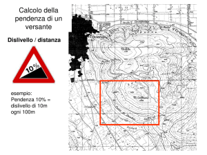 Calcolo della pendenza di un versante