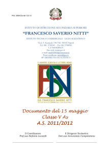SINTETICA DESCRIZIONE DELLA SCUOLA