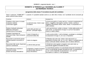 IDONEITA` di TEDESCO per l`ACCESSO alla CLASSE 3° dell