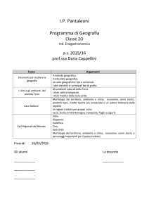 IP Pantaleoni Programma di Geografia
