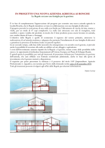 in progetto una nuova azienda agricola ai ronche