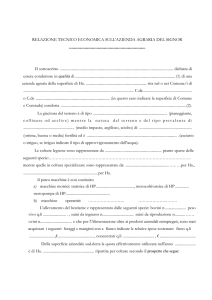 RELAZIONE TECNICO ECONOMICA SULL`AZIENDA AGRARIA
