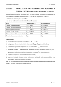 Corso di Conversione Elettromeccanica – A