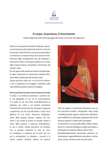 Il corpo, la postura, il movimento