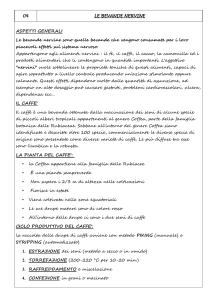 Le bevande nervine - Tecnologia e Disegno