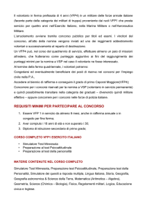 REQUISITI MINIMI PER PARTECIPARE AL CONCORSO