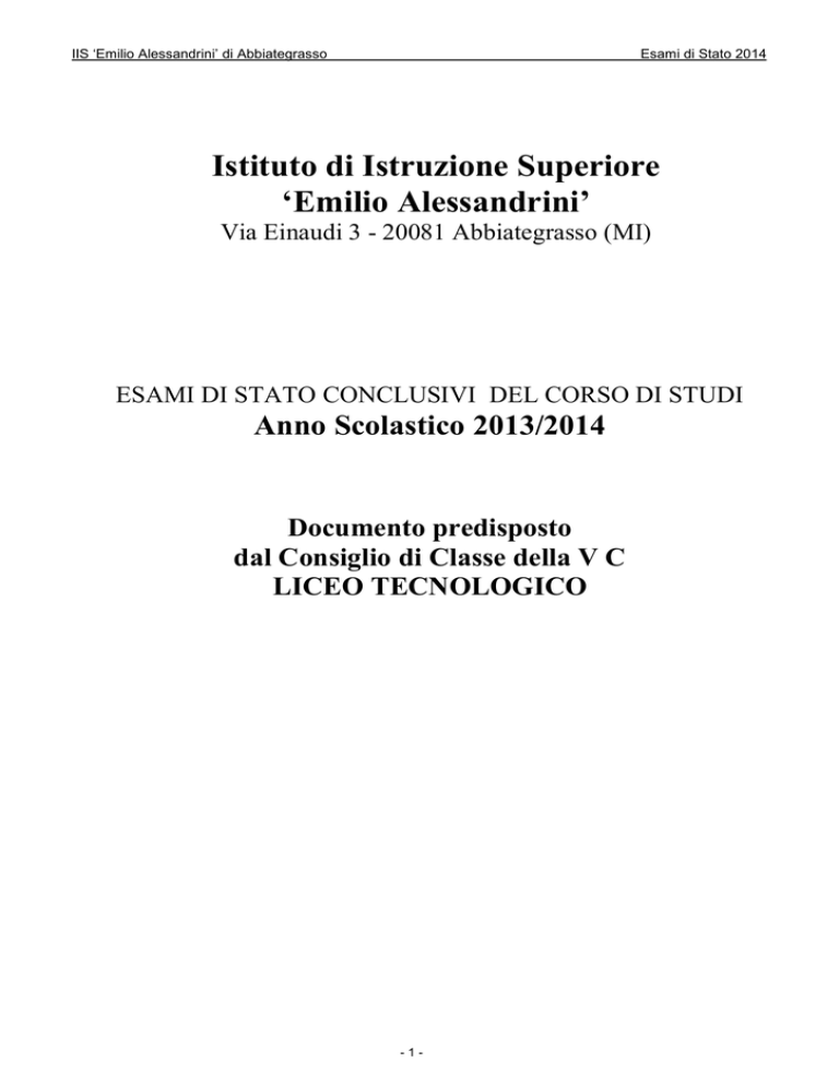 Classe 5 CLT IIS Alessandrini