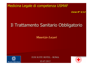 Il Trattamento Sanitario Obbligatorio