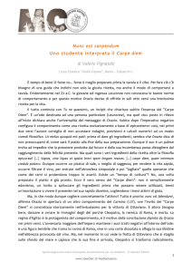 Nunc est carpendum Uno studente interpreta il