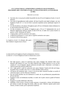 Come costruire un semplice cannocchiale