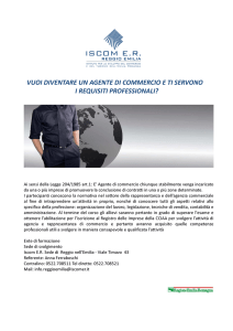 VUOI DIVENTARE UN AGENTE DI COMMERCIO E TI SERVONO I