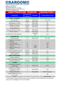 CARATTERISTICHE TECNICHE DELRIN/POM C