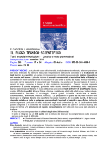 Russo tecnico-scientifico - Associazione culturale Italia