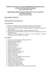 ISTITUTO STATALE ITALIANO COMPRENSIVO DI BARCELLONA