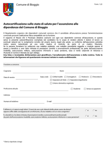 Autocertificazione buona salute