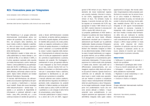 RCS: l`innovazione passa per l`integrazione