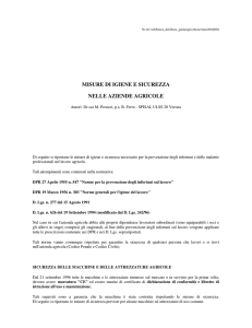 Misure di igiene e sicurezza nelle aziende
