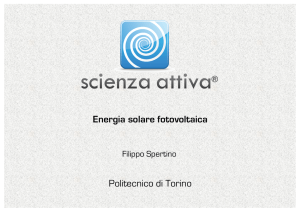 Energia solare fotovoltaica Politecnico di Torino