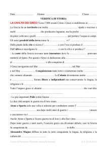 Verifica storia I Greci