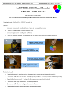 LABORATORIO di SCIENZE classi III secondaria