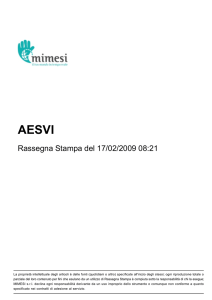 Rassegna Stampa del 17/02/2009 08:21