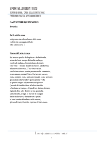 SALVATORE QUASIMODO Poesie