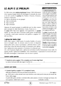 le alpi e le prealpi