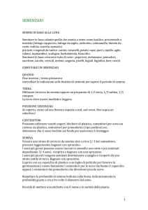 come fare un semenzaio - Istituto Croci Progetto Expo