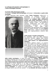 Lo sviluppo del pensiero antropologico 4. L`etno