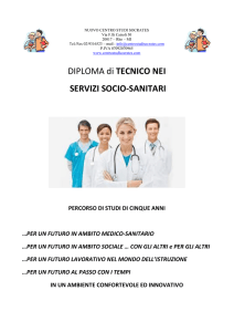 DIPLOMA di TECNICO NEI SERVIZI SOCIO