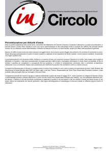 Psicoeducazione per disturbi d`ansia