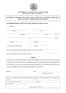 universita` cattolica del sacro cuore