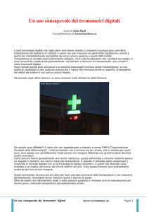 Un uso consapevole dei termometri digitali